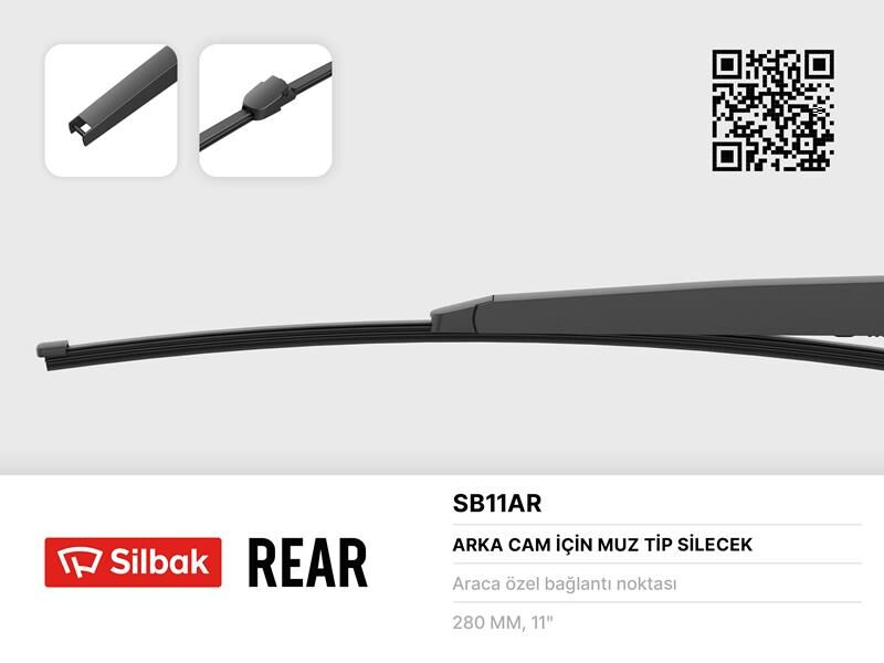 SİLECEK SÜPÜRGESİ ARKA MUZ TİPİ 280mm LEON 03/09 PASSAT VARIANT 08/05