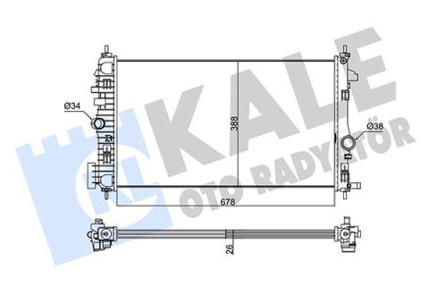 Radyatör Insıgnıa 2.0 Cdtı 08 Ac /- Mek 680X379X26 Al/Pl/Brz