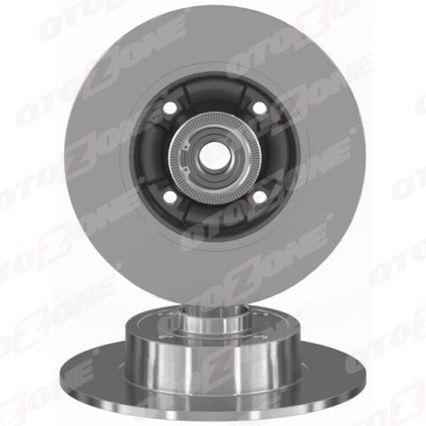 ARKA FREN AYNASI RENAULT MEGANE II 02 MODUS 04 CLIO III 05 240x82.5x4DELİK RULMANLI ABS SENSÖRLÜ