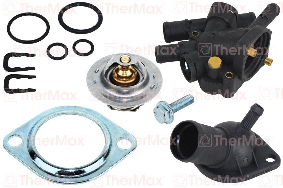 TERMOSTAT 89 C KOMPLE KANGOO 97 MEGANE I 96 CLIO II 98 05 LAGUNA 96 1.9D F8Q SENSÖR DELİKLİ