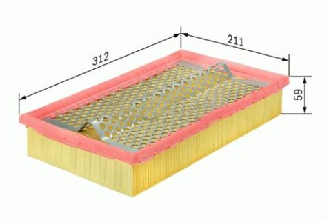 HAVA FİLTRESİ VW SHARAN-SEAT ALHAMBRA-FORD GALAXY