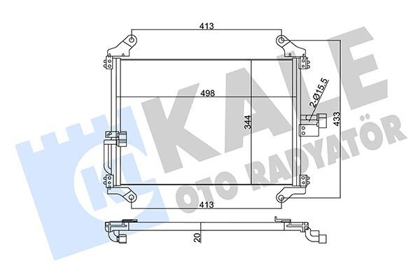 Klima Kondenseri Ducato-Boxer-Jumper 94-06 506X349X22 Al/Al