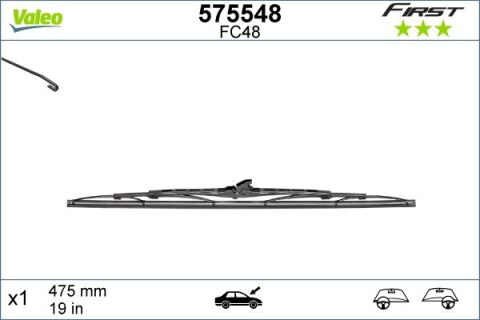 Silecek Süpürgesi 48Cm X1 Normal Tip First Üniversal