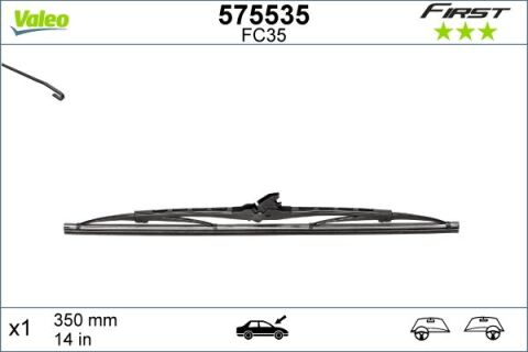 Silecek Süpürgesi 35Cm X1 Normal Tip First Üniversal