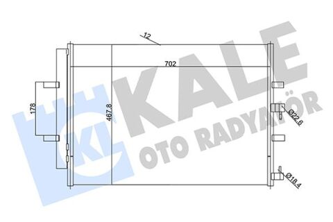 Klima Radyatoru Kondenseri Transit Custom V362 12 Transıt V363 14 2.2 Tdci 717X467 Al Al