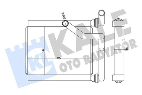 KALORİFER RADYATÖRÜ HONDA JAZZ 1.4L L13A1 GD1 02-07 - ALEMİNYUM