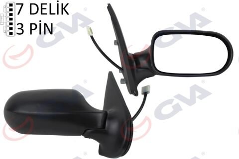 Dış Dikiz Aynası Sağ Palıo Weekend 02 Albea 05 Elektrikli Isıtmalı Alüminyum Ayaklı Konveks