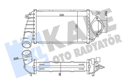 Turbo Radyatörü Intercooler Polo 1.4 Tdi 99-01 220X133 Al/Pl/Brz