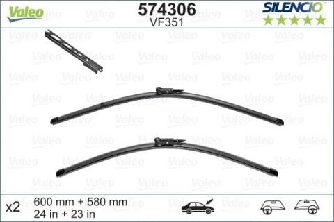 Sılecek Supurgesı 600/580Mm Swf Bmw E60