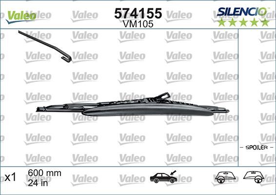 X Silecek Sılencıo Spoilerli 60Cm X1 Vm105 Sol Taraf Safrane