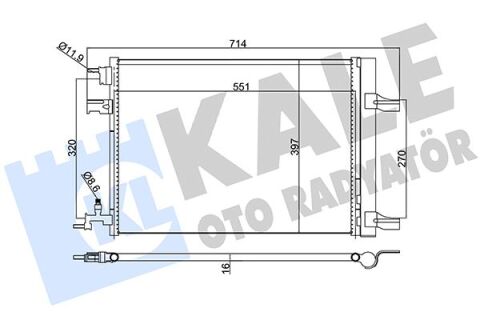 Klima Kondenseri Radyatörü Astra J-Zafıra C-Cruze 1.3-1.4-1.6-1.7-1.8