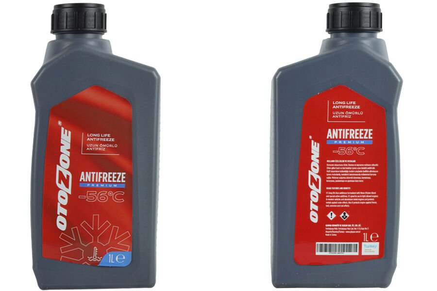 ANTİFRİZ 1 LT -56 C KIRMIZI LONG LİFE Koli 12 Ad ORGANIK