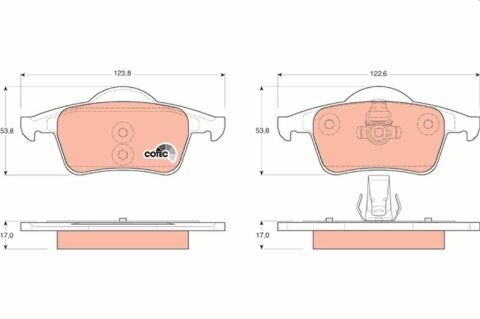 ARKA BALATA VOLVO S60 2000-2010 S80 1998-2006 V70 97-07 XC70 97-07 S70 97-00