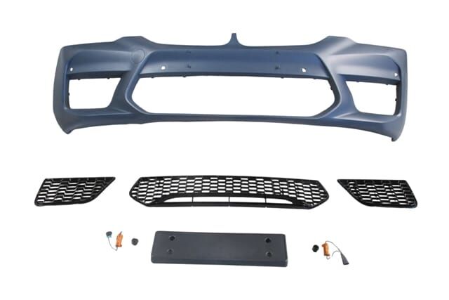 Bmw 5 Serı- G30- 17/20; Ön Tampon (sis Deliksiz Kapak/ızgaralı/plaka Pl./sen.d.li) (f90/m5/style) - A51118073720S2