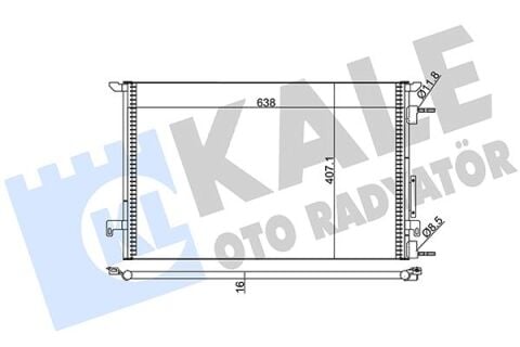 Klima Kondenseri Vectra C Al/Al 688X668X16