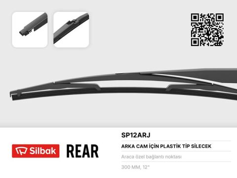 SİLECEK SÜPÜRGESİ ARKA PLASTİK TİP 300MM OPEL ASTRA J 01/10 . ASTRA GTC 11/11 . ASTRA SPORTS TOU RER 01/11 . ASTRA K 09/15