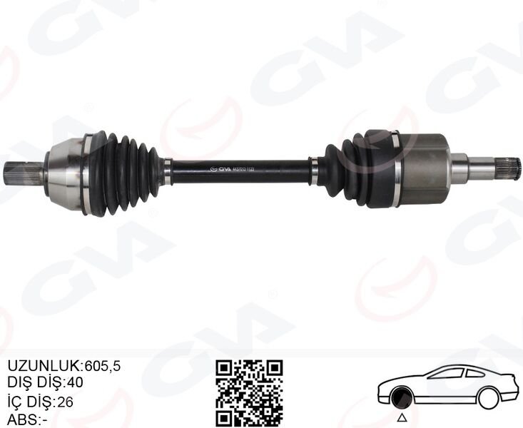 ÖN AKS KOMPLE SOL FORD MONDEO 2.0 TDCI-1.6 TDCI 07 14- GALAXY 2.0 TDCI 07 14 S-MAX2.0 TDCI 07 14 VOLVO S60 II D3-D4-D5 12 15 S80 II 2.5 T -2.0 TDCI -2.4 D- D5 V60 D3 -D4-D5-2.4 D5 V70 III D3 -2.0 D