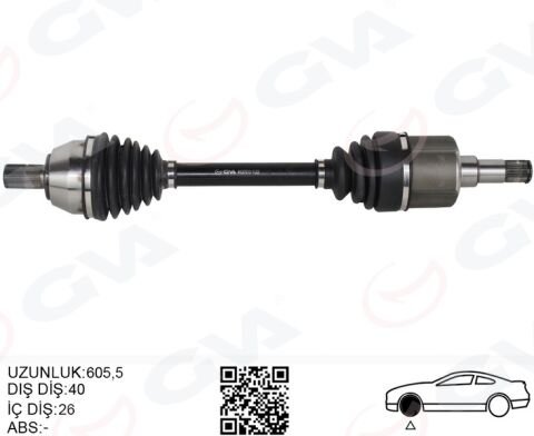 ÖN AKS KOMPLE SOL FORD MONDEO 2.0 TDCI-1.6 TDCI 07 14- GALAXY 2.0 TDCI 07 14 S-MAX2.0 TDCI 07 14 VOLVO S60 II D3-D4-D5 12 15 S80 II 2.5 T -2.0 TDCI -2.4 D- D5 V60 D3 -D4-D5-2.4 D5 V70 III D3 -2.0 D