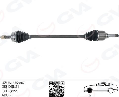KOMPLE AKS SAG ON PSA 208 1.2 12-