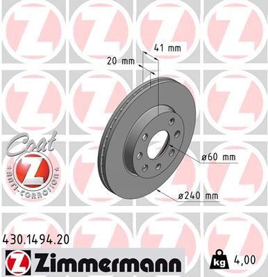 Ön Fren Aynası Corsa C 1.0-1.2 16V 01 11 Abs Li 240X20X4Dlxhavalı