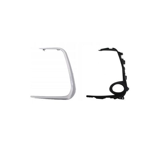 52126-02391 - Toyota Corolla- E210- 19/24; Sis Lamba Kapağı Sol Sis Delikli Nikelajlı İç Dış Set (2 Parça)