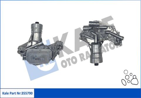 Motor Yağ Soğutucu Opel Astra H-J-Corsa D-E-Insıgnıa A-Mer5A A-Zafıra B-Saab 9-5 093186325-055355699