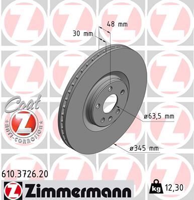 Ön Fren Diski Adet S60 Iıı S90 Iı V60 Iıv90 Iı Xc40 Xc60 Iı Xc90 Iı 17 0986479E86-Df6939S 345 Cap