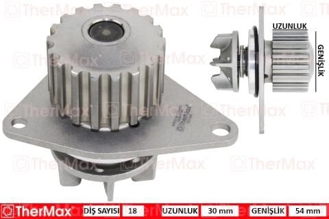 DEVIRDAIM SU POMPASI PEUGEOT P206-P207-P307 CITROEN C2-C3-C4 1.4 16V KFU-ET3J4 18DIS