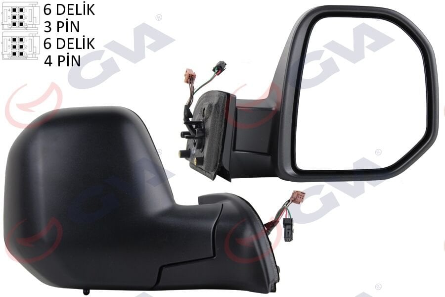 Dış Dikiz Aynası Sağ Berlıngo-Partner 08 Elektrikli Isıtmalı Sensörlü Konveks Vm-6118Ehsr