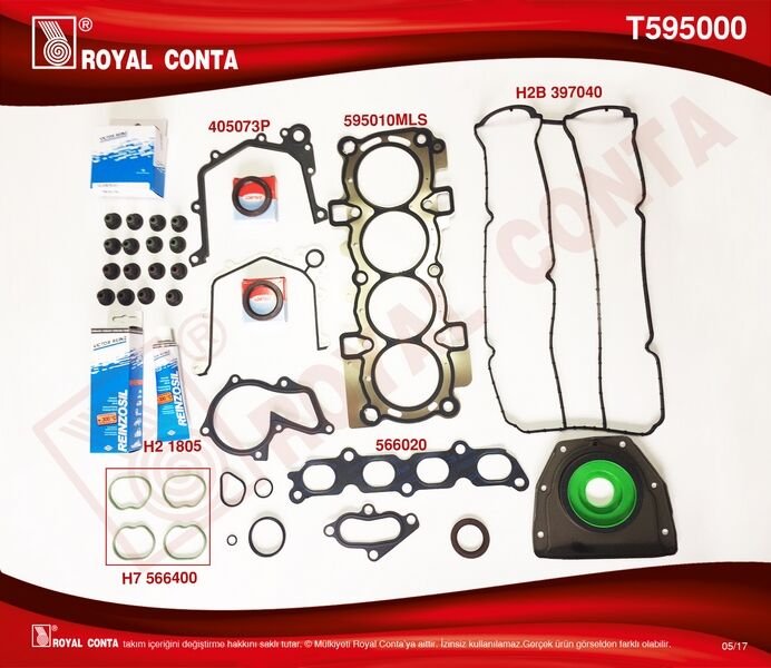 MOTOR TAKIM CONTA REINZ KEÇELİ SUBP.LAST FOCUS II 1.6 16V 03-07 100HP