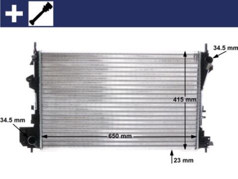 Radyatör Vectra C-Sıgnum 1.6-1.8 16V 02 Ac Klimasız Mek 650X405X23 8Mk376771201