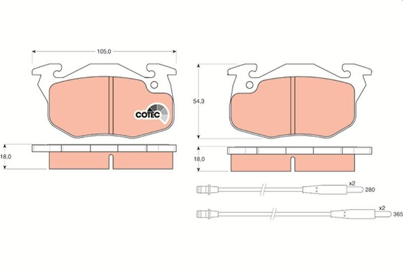 ÖN BALATA P106 91 P306 1.4 1.6 93/01 SAXO AX ZX C15 FİŞLİ