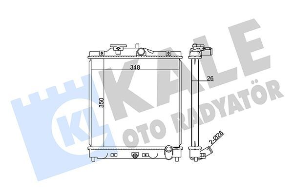 Radyatör Cıvıc V-Vı-Hrv Al/Pl/Brz 350X348X26