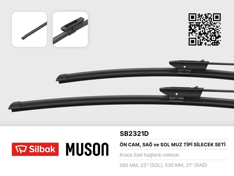 SİLECEK SÜPÜRGESİ 580/530mm MUZ TİPİ KNG II 01/08