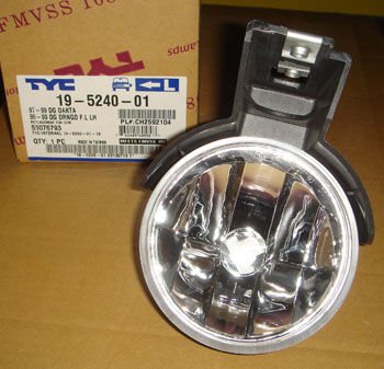 55077267Aa - Dodge Durango- 98/03; Sis Lambası Sol Yuvarlak/Bağlantı Plastiği İle Birlikte (Eagle Eyes)