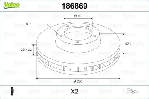 Ön Fren Aynası Astra H 1.4-1.6 04 Merıva 1.6 03 Combo 1.3 Cdti 4.05 280X25X4Dlxhavalı 569067-95526653-95526654-93197712