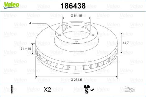 Ön Ön Fren Aynası Cıvıc Iv V Vı 1.4 1.5-1.6Vtec 1.7 90/05 Rover 200 400 25 45 262X21X4Dlxhavalı