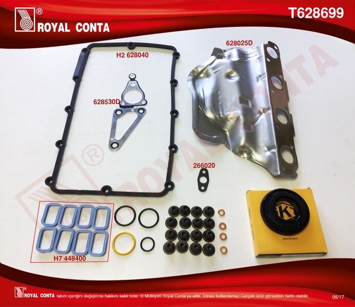 MOTOR ÜST TAKIM CONTA SKT KEÇ. SUBP.LASTİK SKC SİZ TRANSİT 2.2 TDCİ Euro5 ÖNDEN ÇEKER