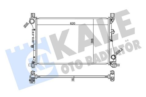 Motor Su Radyatörü Fıat Egea 15 1.3D Mtj 1.4 Al-Pl-Brz 620X388X16