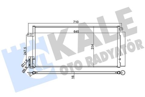 KLIMA RADYATORU OPEL CORSA D-COMBO 06 FIAT GRANDE PUNTO-BRAVO II-LINEA 1.3-1.7 CDTI-MTJ 1.6T AL/AL 625x295x16