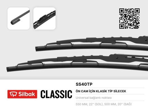 SİLECEK SÜPÜRGESİ 550/500MM MGN-XSARA-P306-BRAVA-BRAVO-MONDEO-CONNECT 02 13 T12-T15 92 00