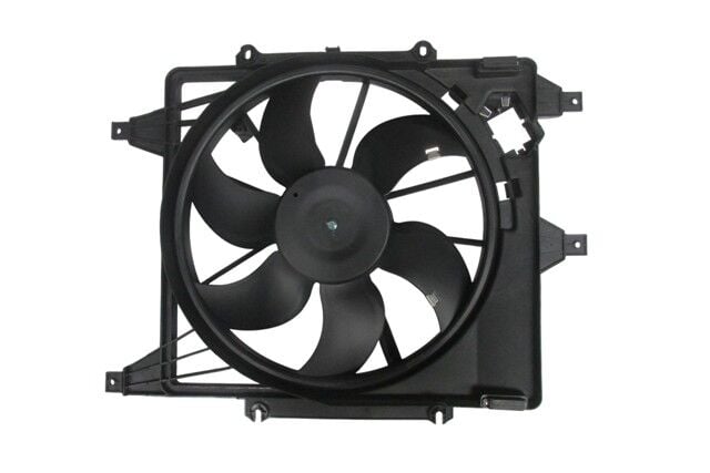 Renault Clıo- 2- Sd- 98/01; Radyatör Fan Davlumbazı Komple (klimalı/motorlu)(6 Kanat)(oris) - 7701051483