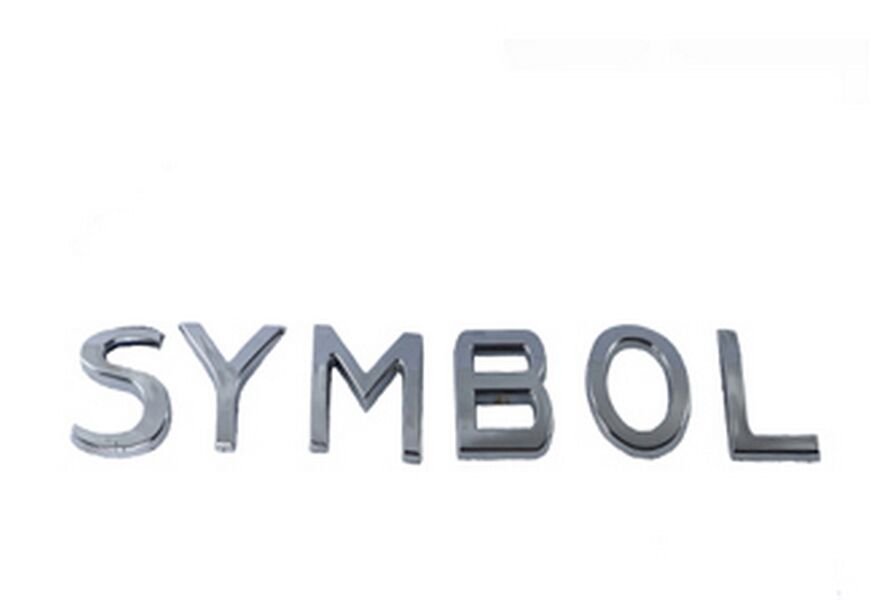 Arka Bagaj Yazısı Symbol Symbol