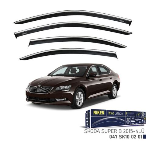 KROMLU CAM RÜZGARLIĞI SKODA SUPER B 2015- 4LÜ