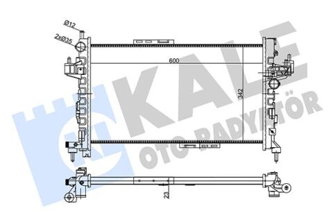 Su Radyatörü Opel Corsa C-Combo-Tıgra 1.3 1.7 Cdtı 03 Mt Ac Mekanik 600X342X23 24466780-93177424-93177593