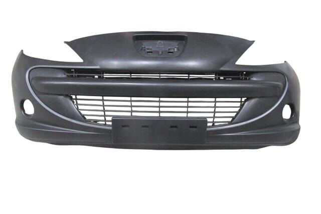 (yeni Ürün!!!)peugeot 206 Plus- Hb- 10/13; Ön Tampon Panjurlu Komple/karlıklı/plakalıklı/braketli/sis Delikli (tw)