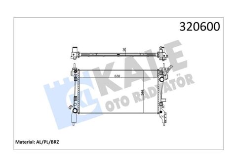 Radyatör Peugeot Bıpper-Cıtroen Nemo-Fıat Fıorıno 1.3-1.4 Hdı 08
