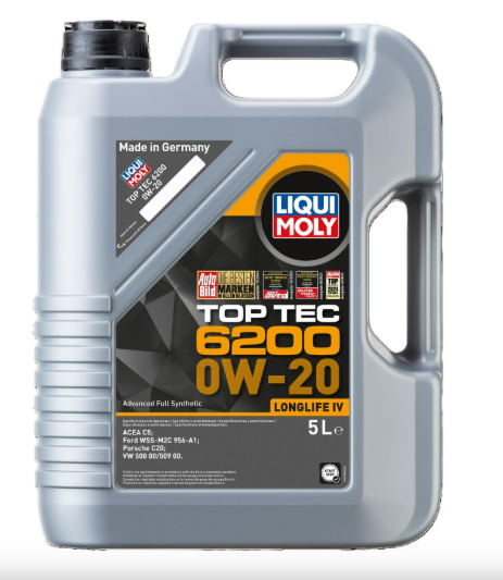 LIQUI MOLY 0W20 Motor Yağı Top Tec 6200 5 Litre (20789)