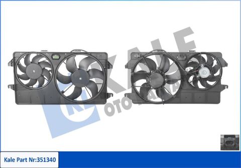 Fan Motoru Komple Cıft Fanlı Ford Tourneo Connect 02 14
