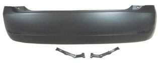 Ford Fıesta- 02/05; Arka Tampon Siyah (reflektör Delikli Bağlantı Braketleri İle) (eurobump) - 1335850